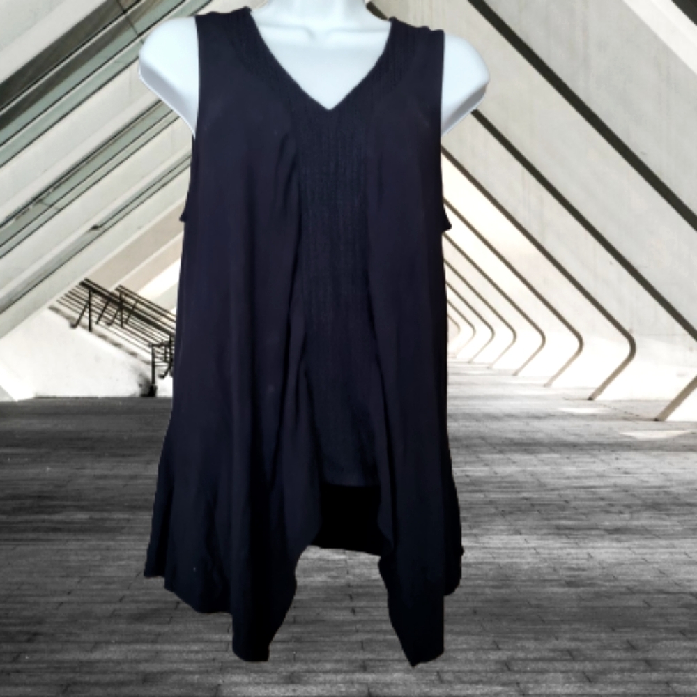 Arianna Papell Black Top Sz L